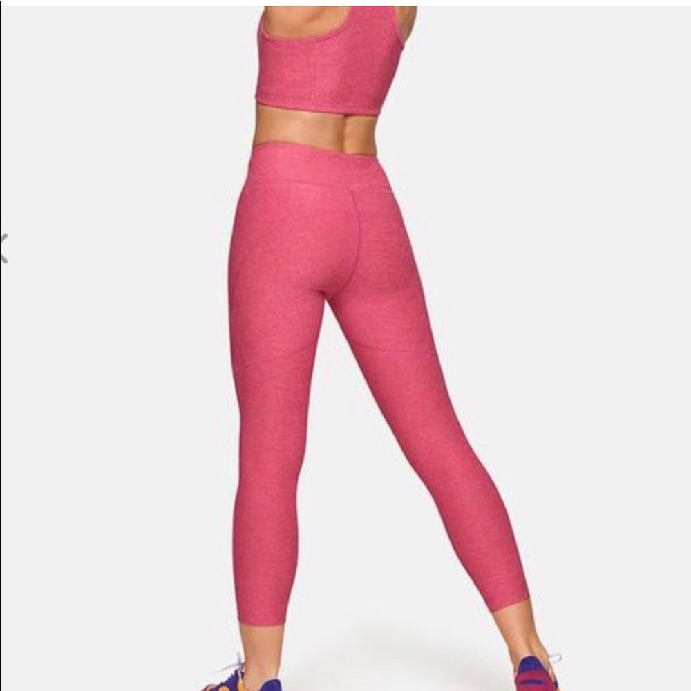 Outdoor voices pink 3/4 Warm up leggings